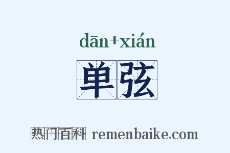 单弦是什么意思的图片